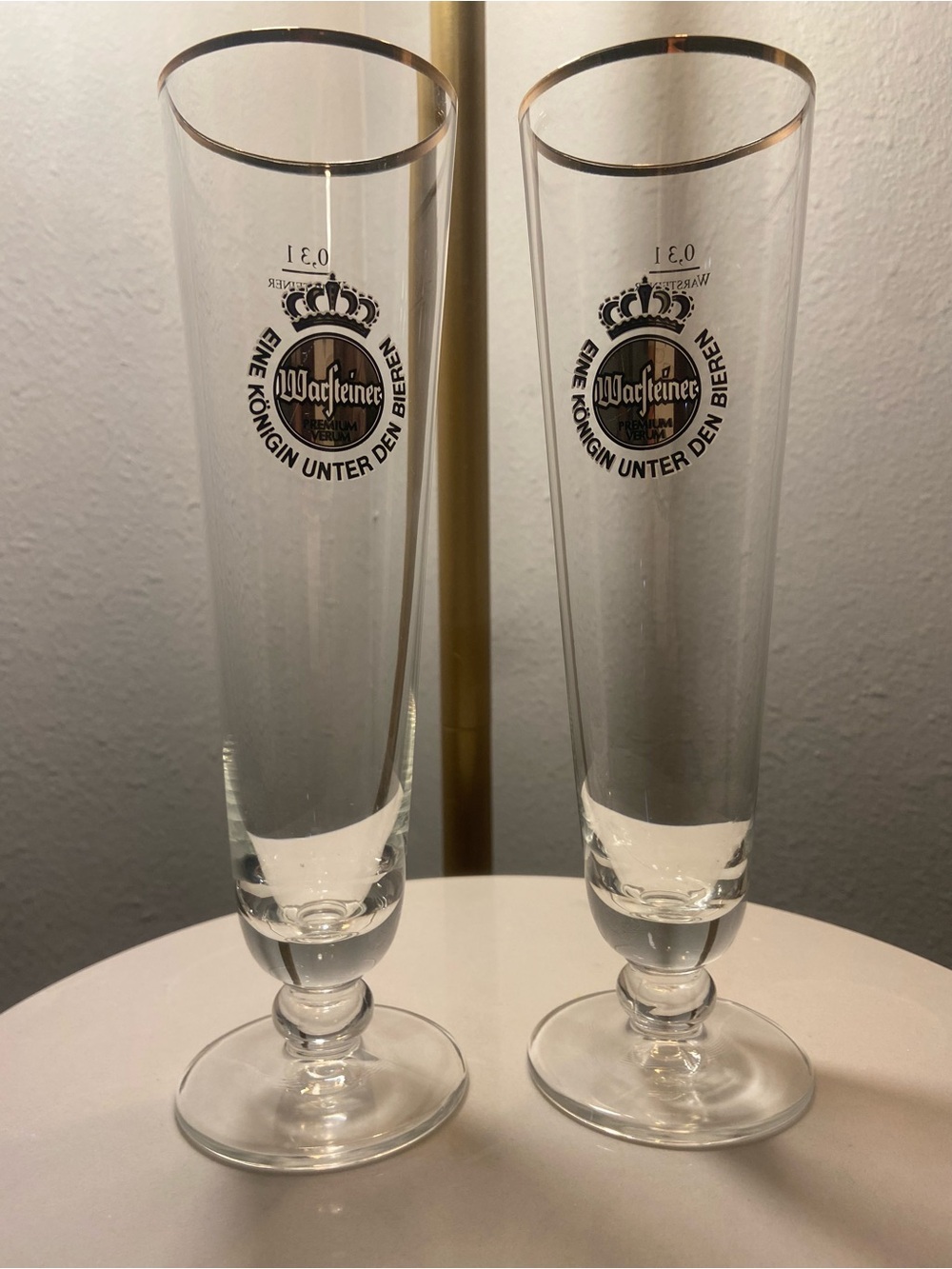 Bring the German Beer Hall Experience Home! Set of 2 Vintage Warsteiner Glasses